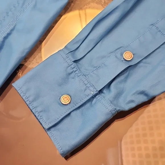 Robert Graham Vibrant Blue Casual Button Down Shirt XL - Picture 4 of 8